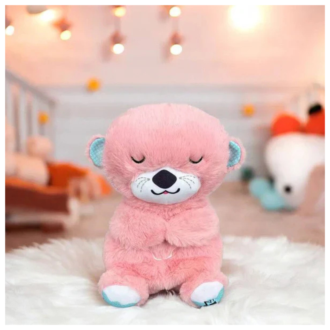 Nutria de Peluche Calmante Rosa