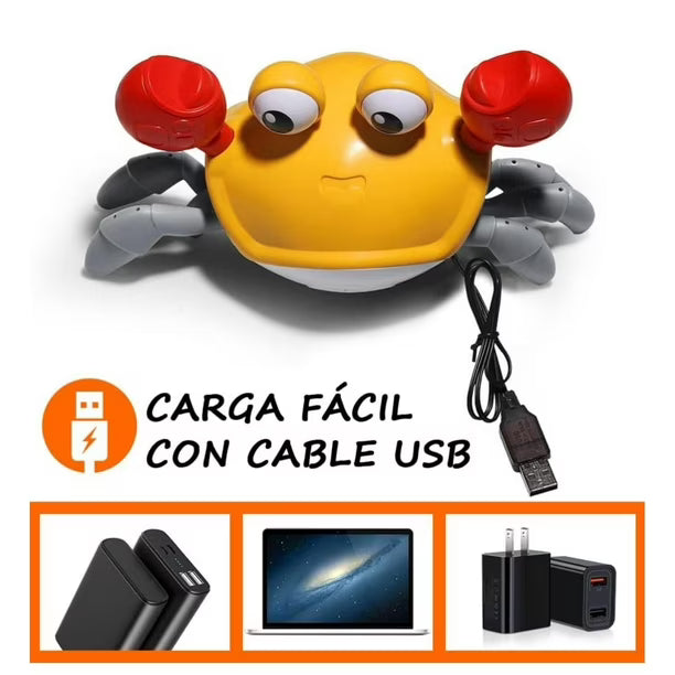 JUGUETE CANGREJO CAMINADOR CON CARGA USB