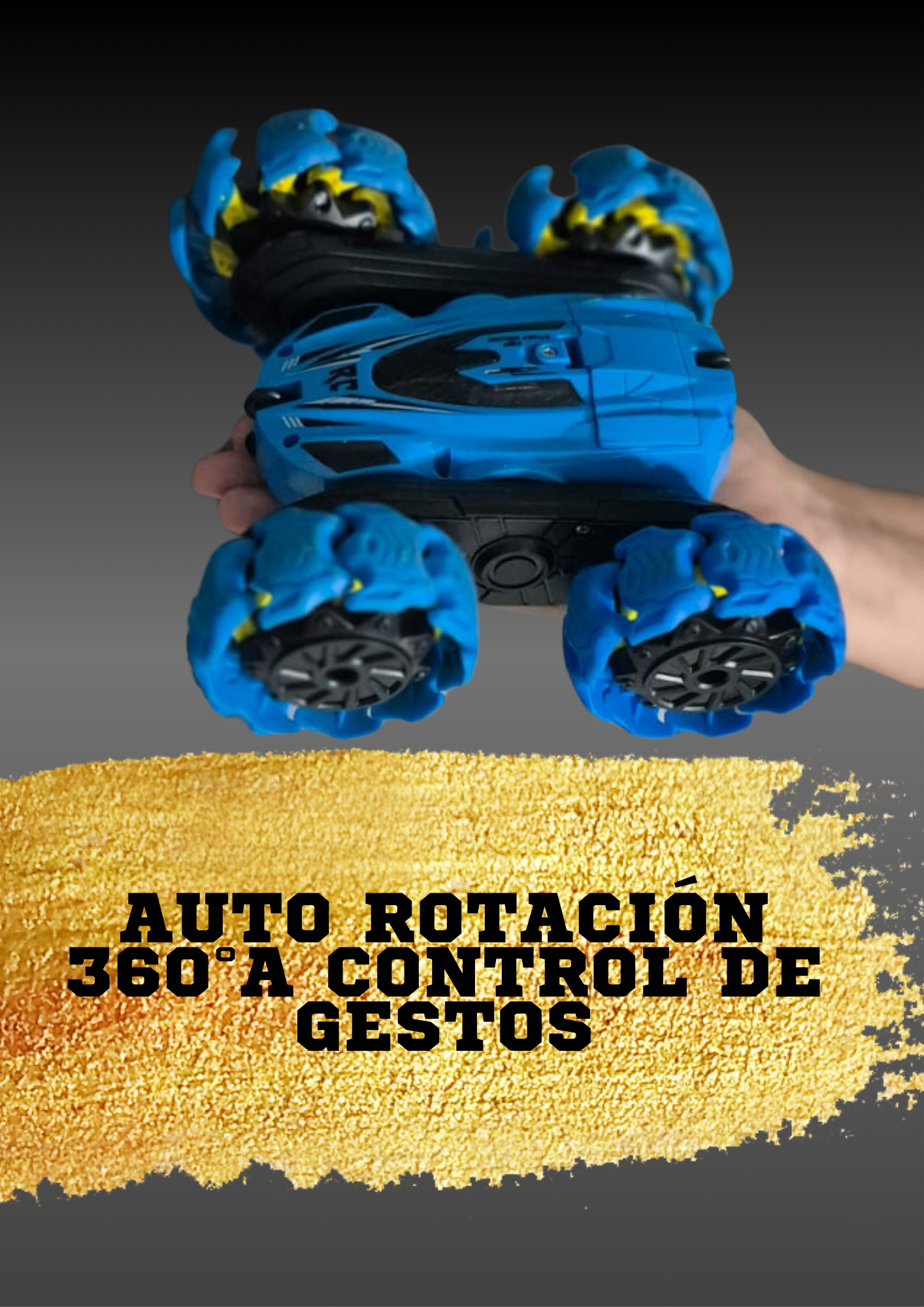 Auto Rotación 360° Con Control De Gestos