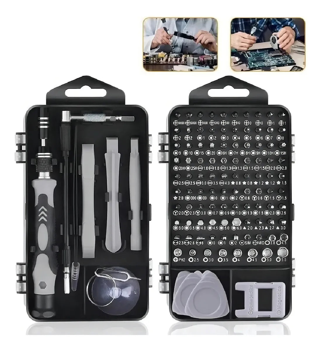 Kit Desatornillador Herramientas 115 Pc