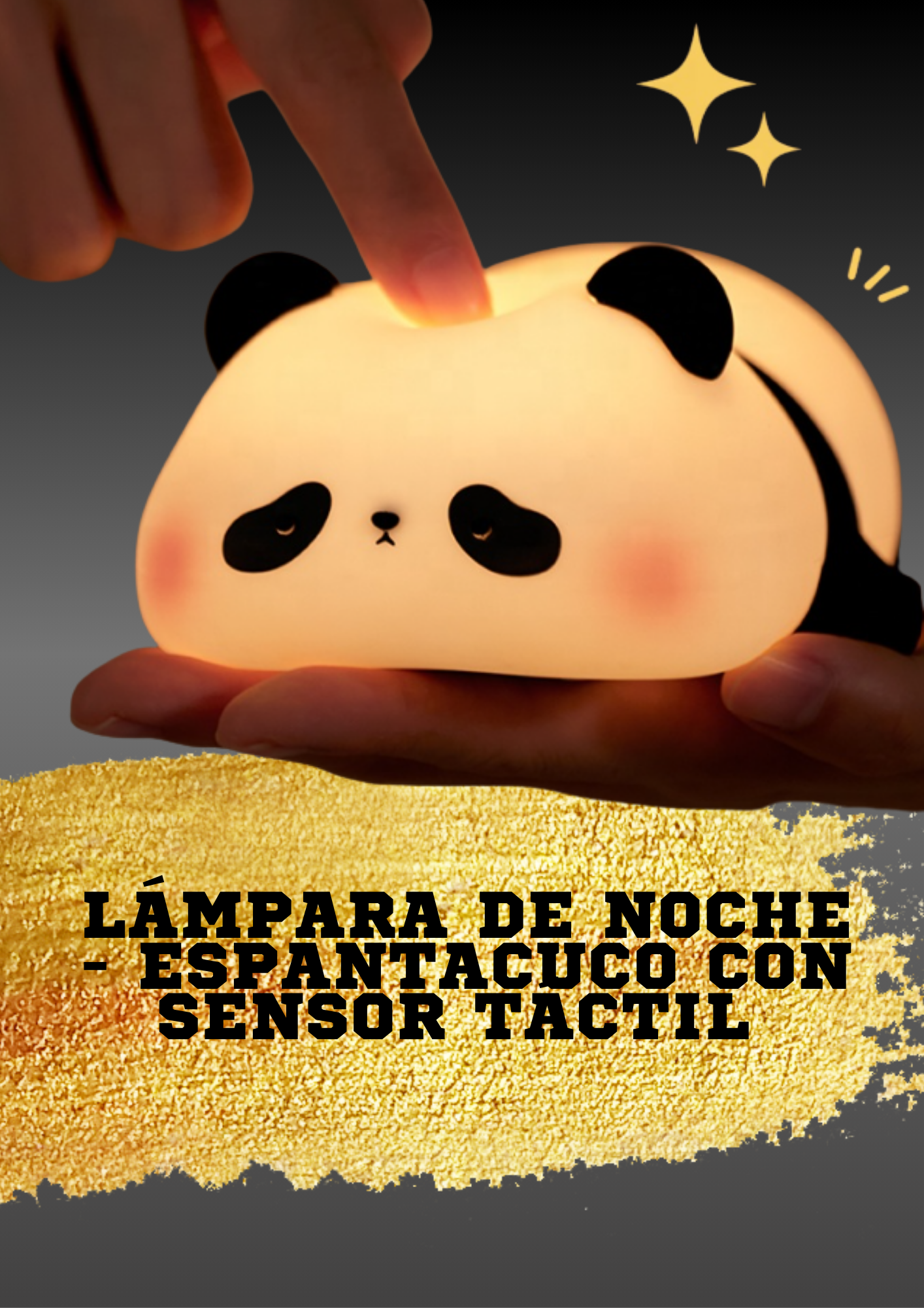 Lámpara decorativa - Espanta cuco recargable Panda