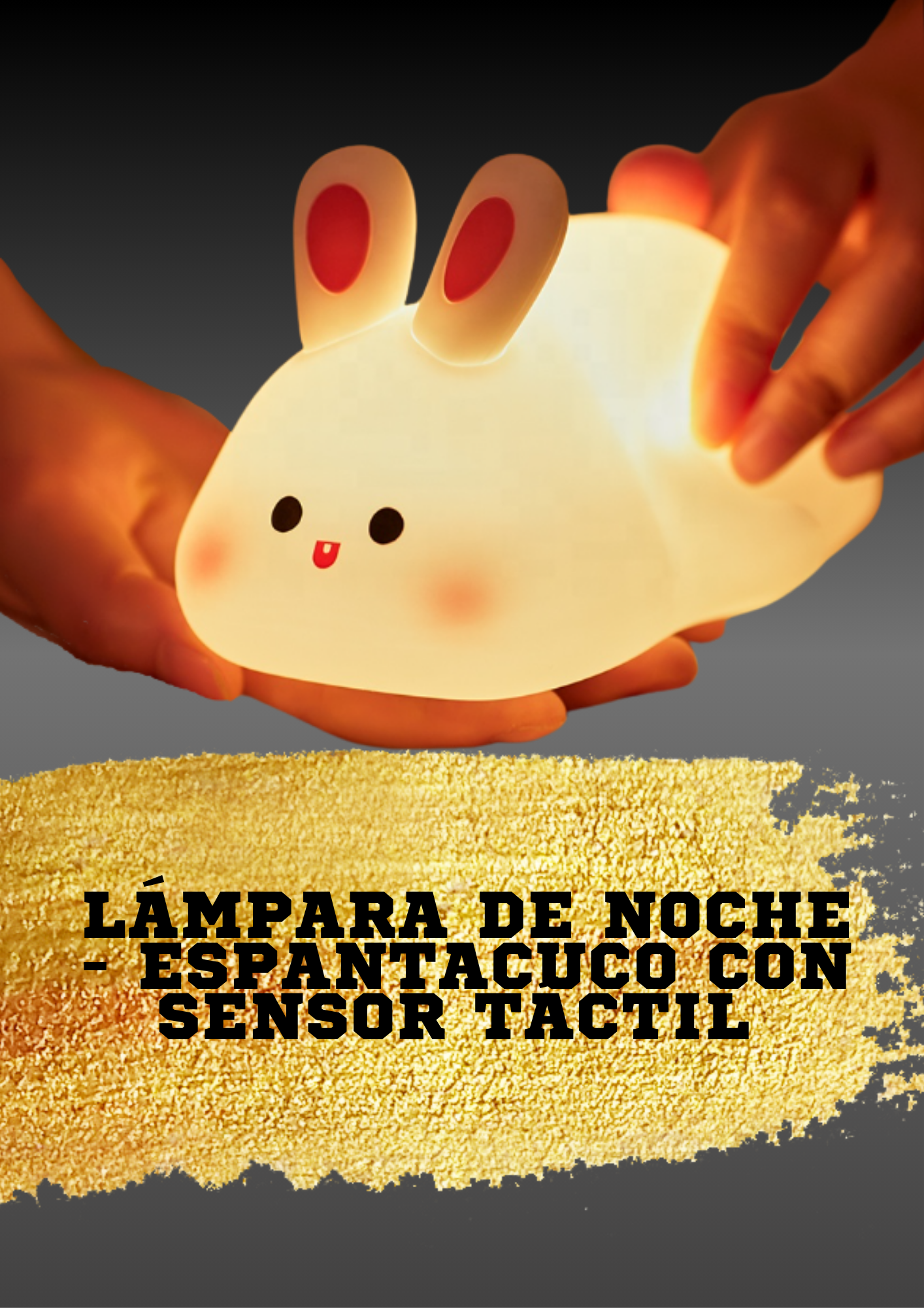 Lámpara decorativa - Espanta cuco recargable Conejo